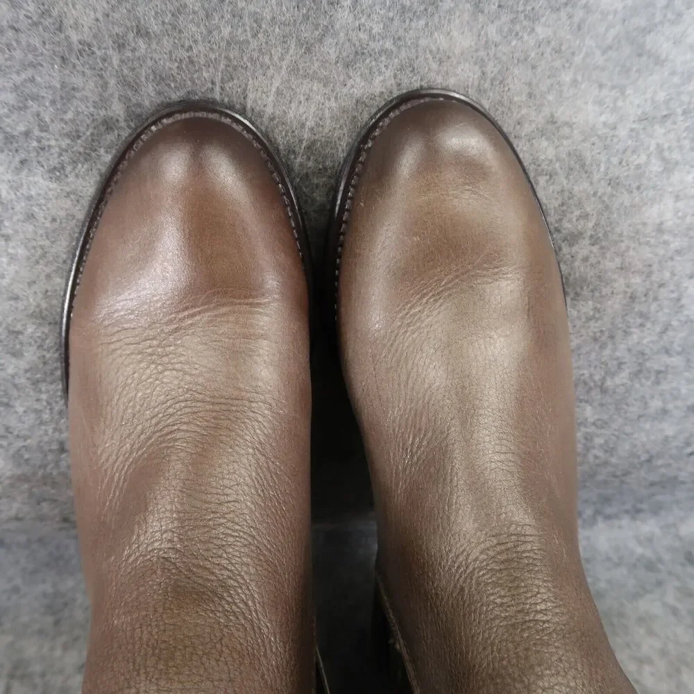 Franco Sarto Shoes Womens 6 Booties Classic Leather Hyla Ankle Boot Zip Cutout